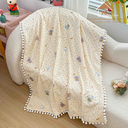 Patura Copii cu Ciucurasi, din Bumbac 100%, 100x150cm-C11307