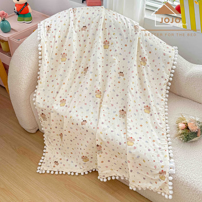Patura Copii cu Ciucurasi, din Bumbac 100%, 100x150cm-C11302
