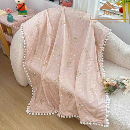 Patura Copii cu Ciucurasi, din Bumbac 100%, 100x150cm-C11305