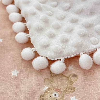 Patura Copii cu Ciucurasi, din Bumbac 100%, 100x150cm-C11305
