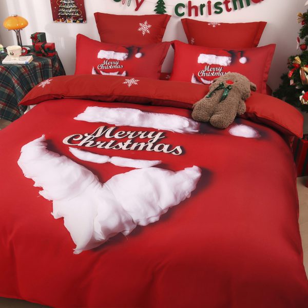 Lenjerie 5D Finet 6 Piese, cu Elastic, Imprimeu Digital Identic cu Poza, Merry Christmas-P11440