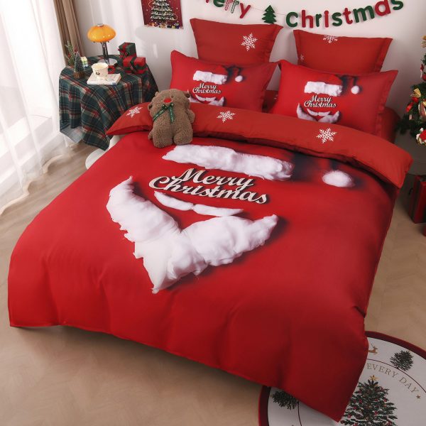 Lenjerie 5D Finet 6 Piese, cu Elastic, Imprimeu Digital Identic cu Poza, Merry Christmas-P11440