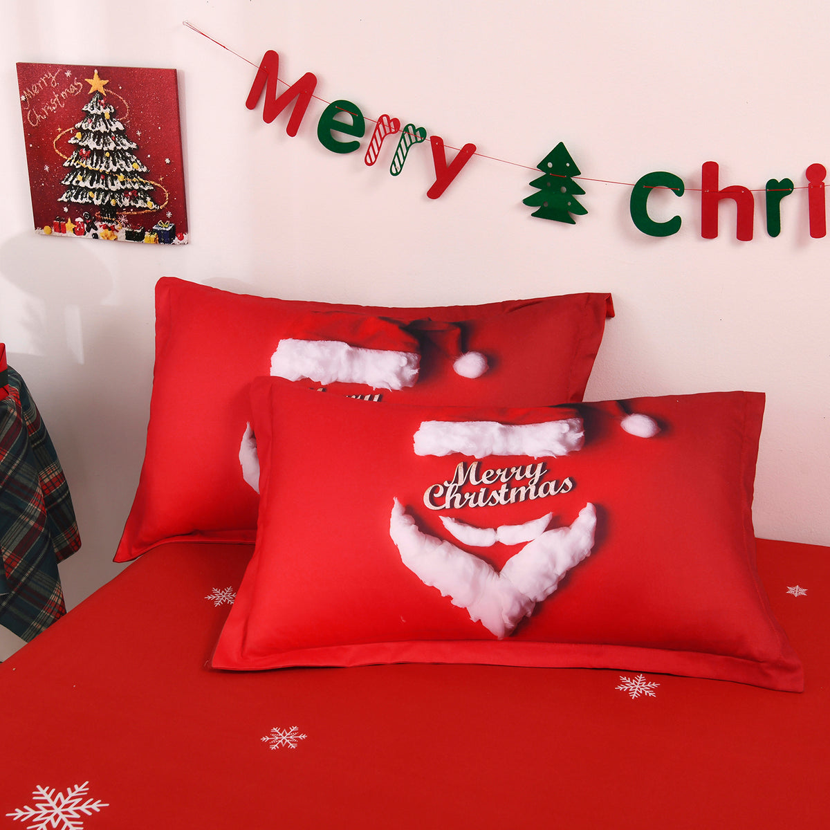 Lenjerie 5D Finet 6 Piese, cu Elastic, Imprimeu Digital Identic cu Poza, Merry Christmas-P11440
