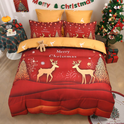 Lenjerie 5D Finet 6 Piese, cu Elastic, Imprimeu Digital Identic cu Poza, Merry Christmas-P11445