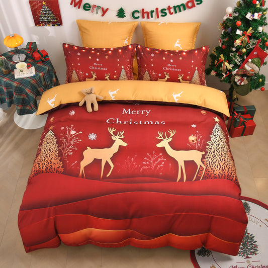 Lenjerie 5D Finet 6 Piese, cu Elastic, Imprimeu Digital Identic cu Poza, Merry Christmas-P11445