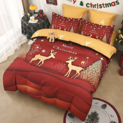 Lenjerie 5D Finet 6 Piese, cu Elastic, Imprimeu Digital Identic cu Poza, Merry Christmas-P11445