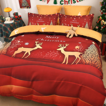 Lenjerie 5D Finet 6 Piese, cu Elastic, Imprimeu Digital Identic cu Poza, Merry Christmas-P11445
