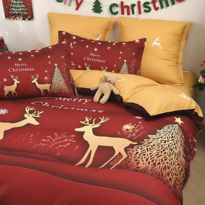Lenjerie 5D Finet 6 Piese, cu Elastic, Imprimeu Digital Identic cu Poza, Merry Christmas-P11445