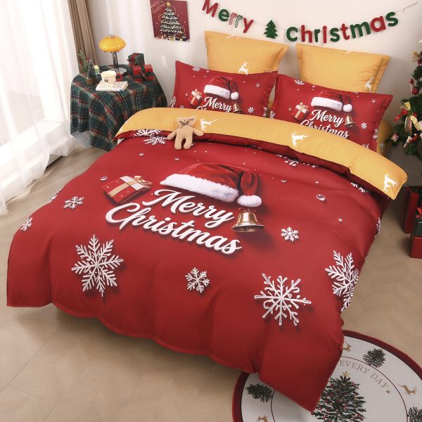 Lenjerie 5D Finet 6 Piese, cu Elastic, Imprimeu Digital Identic cu Poza, Merry Christmas-P11446