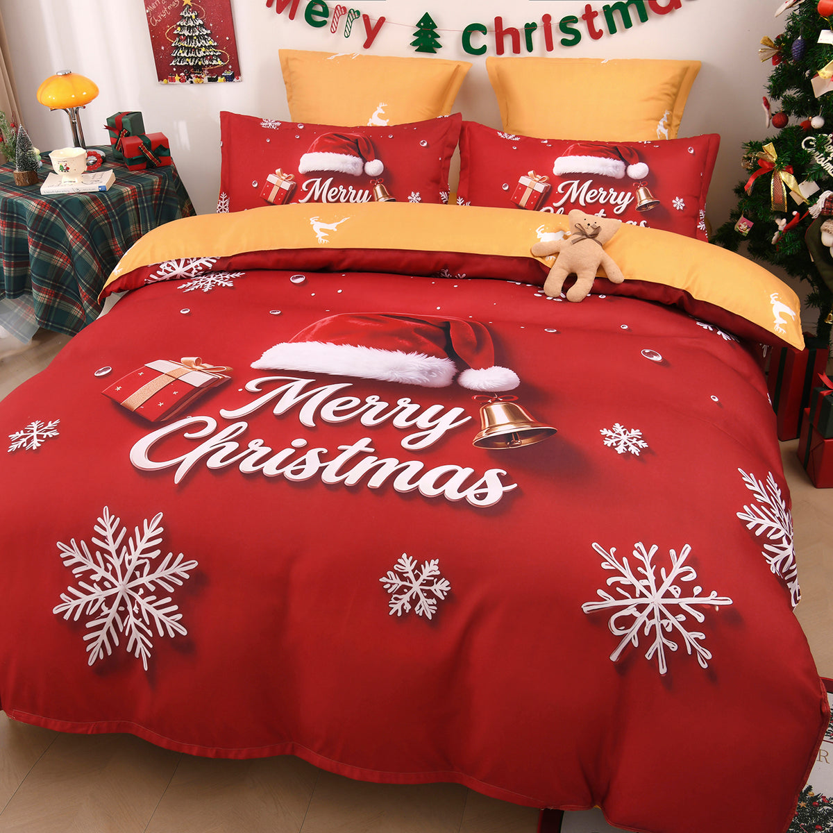Lenjerie 5D Finet 6 Piese, cu Elastic, Imprimeu Digital Identic cu Poza, Merry Christmas-P11446