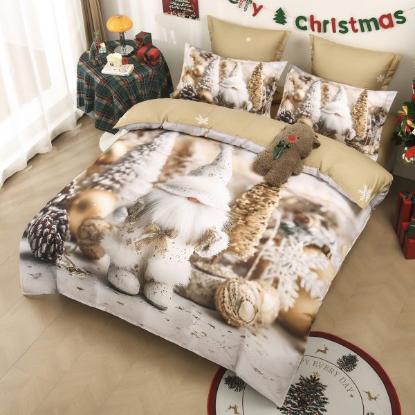 Lenjerie 5D Finet 6 Piese, cu Elastic, Imprimeu Digital Identic cu Poza, Spiridus-P11453