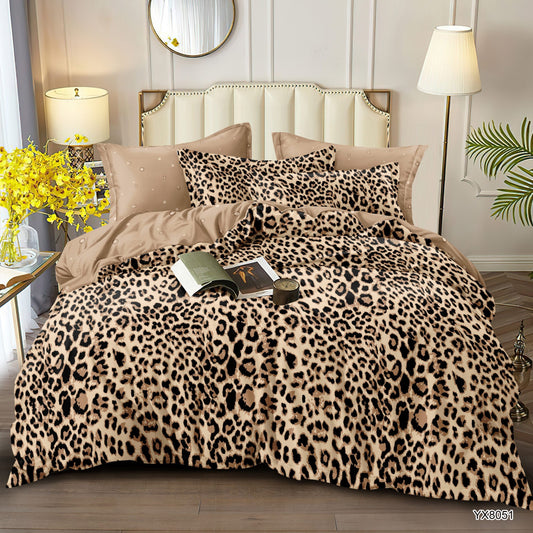 Lenjerie Finet 4 Piese 1 Persoana, Animal Print-P11352