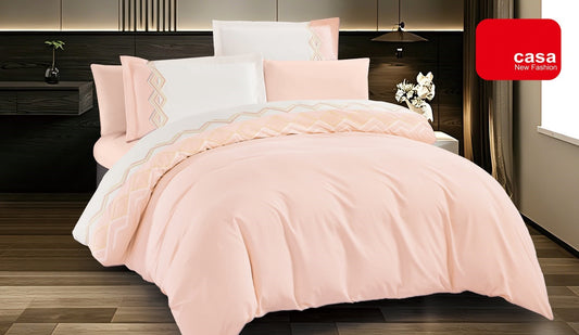 Lenjerie Luxury din Bumbac Finetat Superior, cu Broderie, 4 Piese-R11180