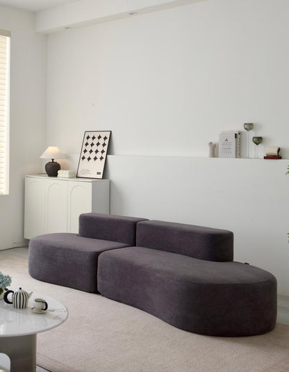 Canapea Premium Veloria, cu Susținere Ergonomică HD Foam, Catifea, Gri-C9472