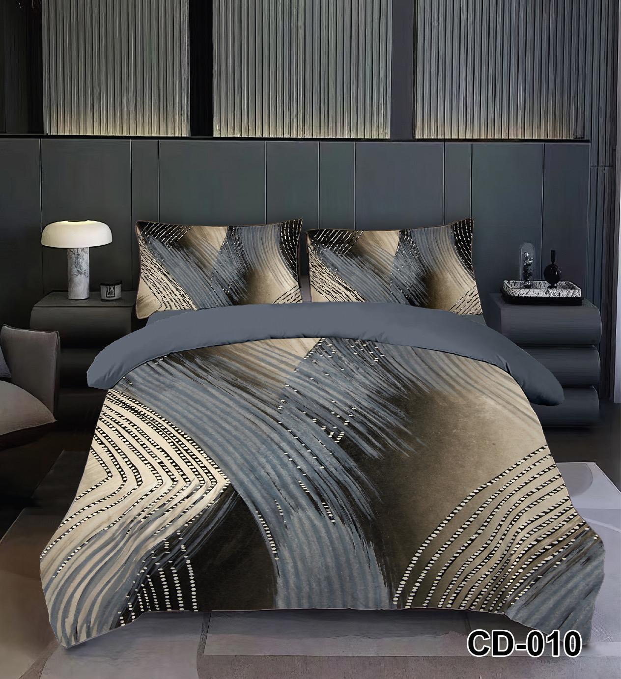 Lenjerie 5D Finet 6 Piese, cu Elastic, Imprimeu Identic cu Poza, Abstract-D9525