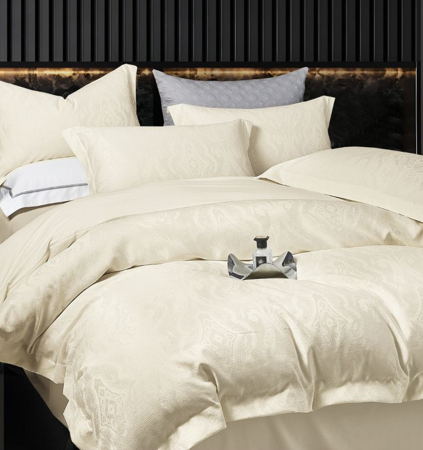 Lenjerie Luxury din Jacquard Premium De Lux, 4 Piese-R10403