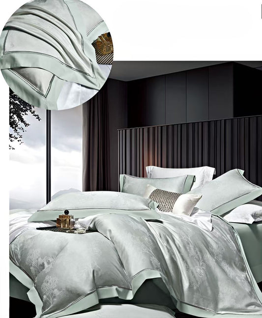 Lenjerie Luxury din Bumbac Satinat Premium, 4 Piese-CF10797