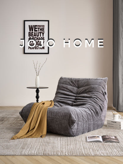 Fotoliu Premium Belluno, cu Susținere Ergonomică, Catifea, Gri