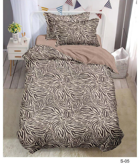 Lenjerie Finet 4 Piese 1 Persoana, cu Elastic, Animal Print-V10513