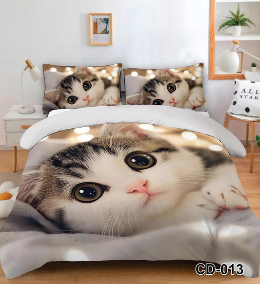 Lenjerie 5D Finet 6 Piese, cu Elastic, Imprimeu Identic cu Poza, Pisicuta-D9526