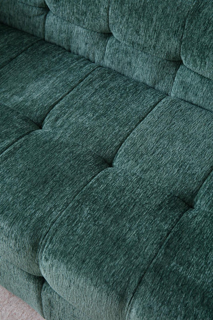 Canapea Premium Astra, cu Susținere Ergonomică HD Foam, Catifea, Verde-C10004