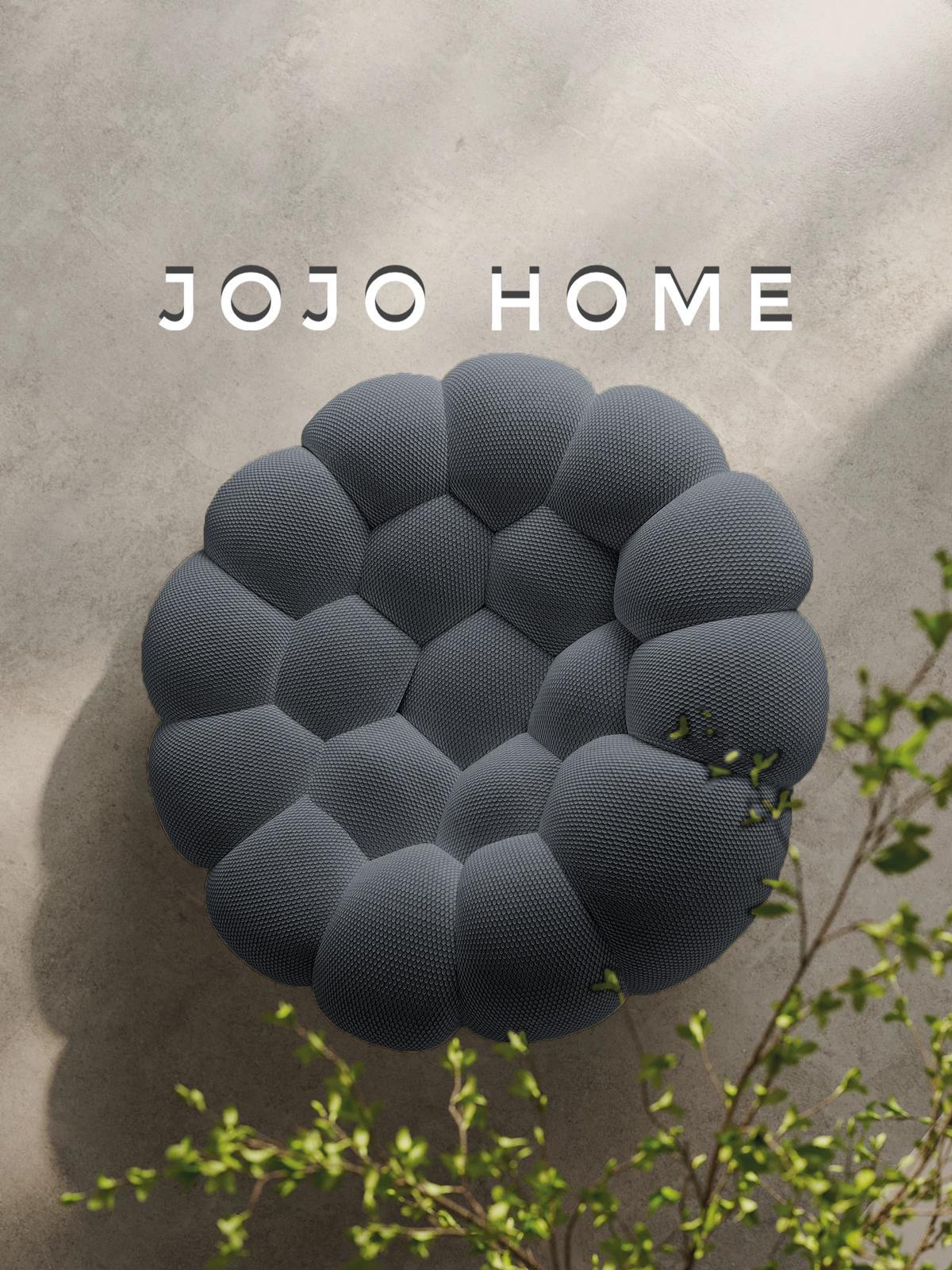 Fotoliu Premium Bubbly cu Sustinere Ergonomica HD Foam, Catifea Reiata, Gri Inchis-C9464