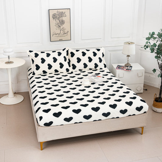 Husa Cocolino cu Elastic+2 Fete de Perna, Inimioare-A9550