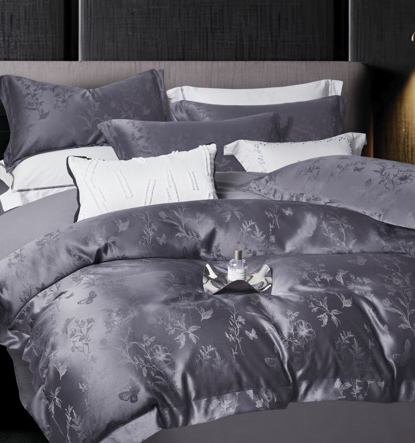 Lenjerie Luxury din Jacquard Premium De Lux, 4 Piese-R10409