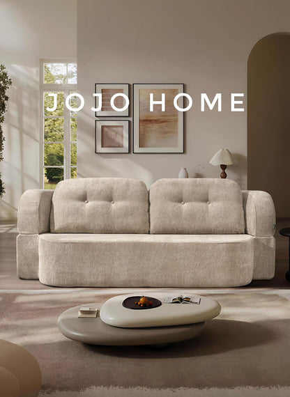 Canapea Premium Venezia, cu Susținere Ergonomică HD Foam, Catifea, Bej-C9471