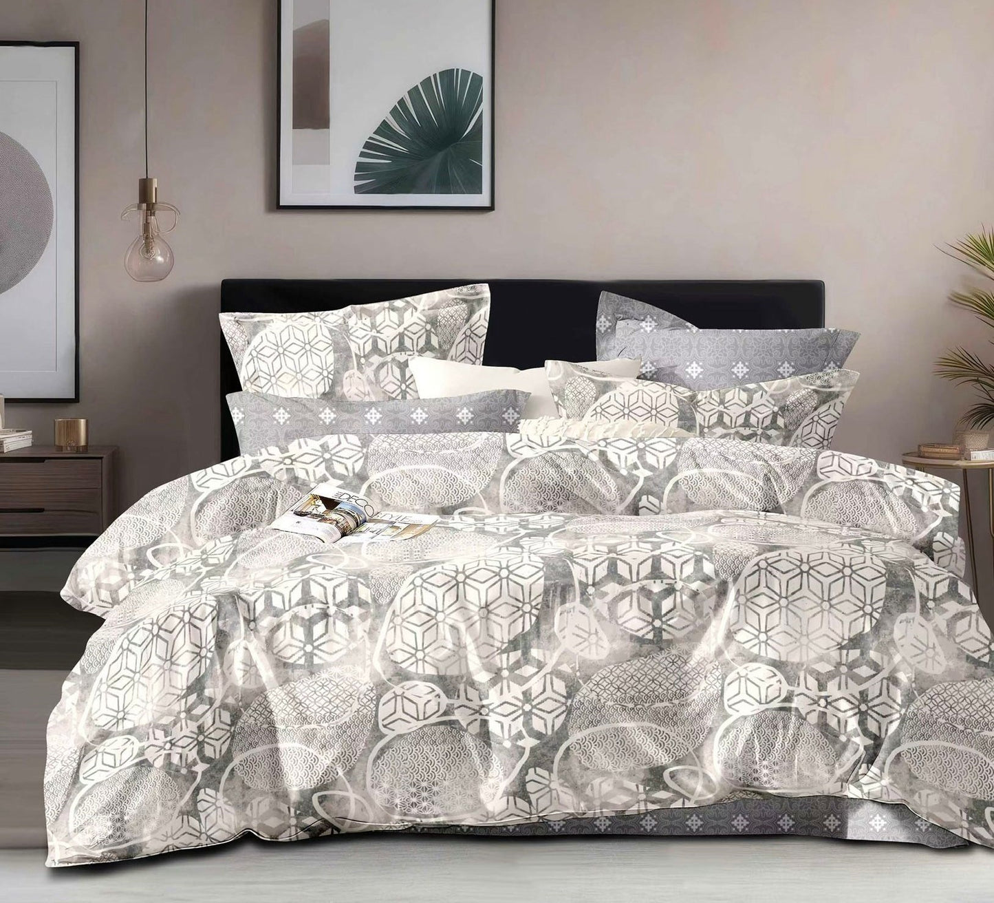 Lenjerie Pat Dublu din Finet, 6 Piese-D9142