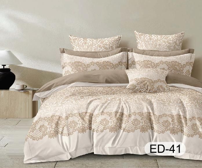 Lenjerie Bumbac Fin Superior, 7 Piese, cu 2 Cearceafuri de Pat-D10120