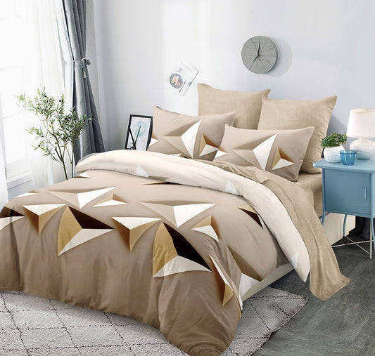 Lenjerie Pat Dublu din Finet Superior, 6 Piese, cu Elastic-P10601