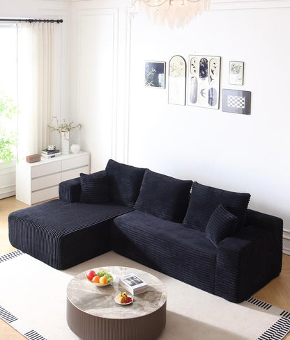 Coltar Premium Saphyra, cu Susținere Ergonomică HD Foam, Catifea Reiata, Negru-C9479