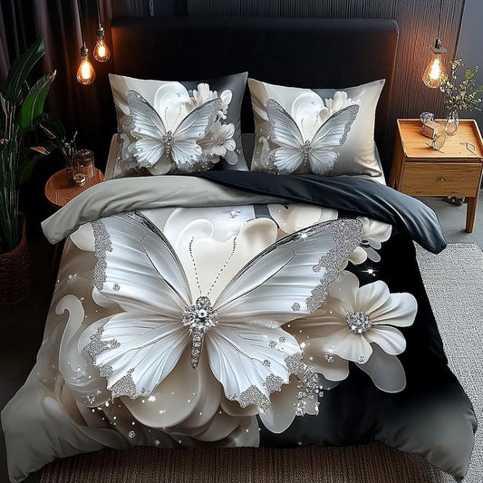 Lenjerie 5D Finet 6 Piese, cu Elastic, Imprimeu Identic cu Poza, Elegant/Fluture-D9527