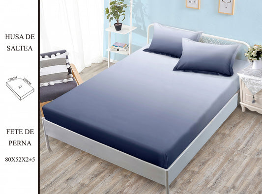 Husa de Pat cu Elastic, Din Finet, 180x200cm+2 fete de Perna-H8367