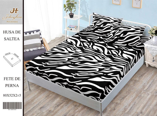 Husa de Pat cu Elastic, Din Finet, 180x200cm+2 fete de Perna-H8379