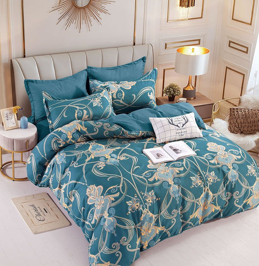 Lenjerie Finet 6 Piese,Turcoaz/Model-C4092