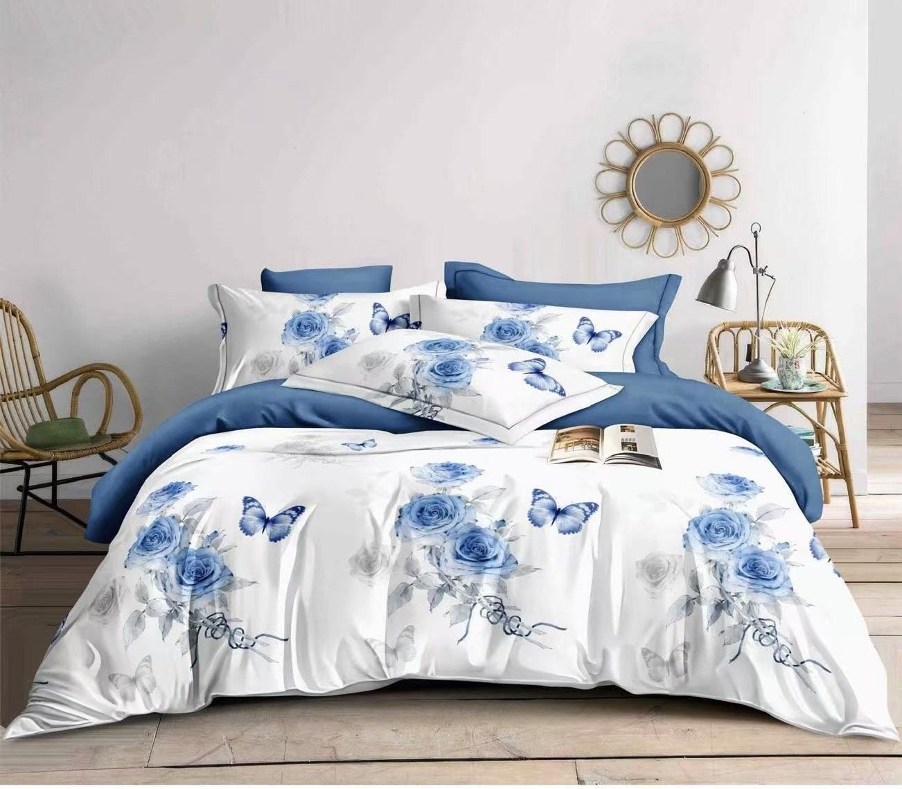 Lenjerie Pat Dublu din Finet, 6 Piese-D4893