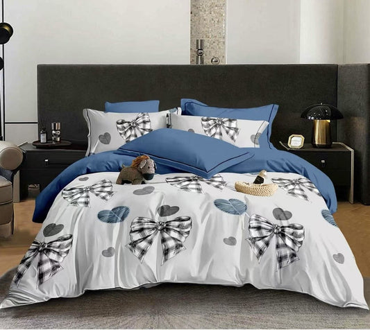 Lenjerie Pat Dublu din Finet, 6 Piese-D4898