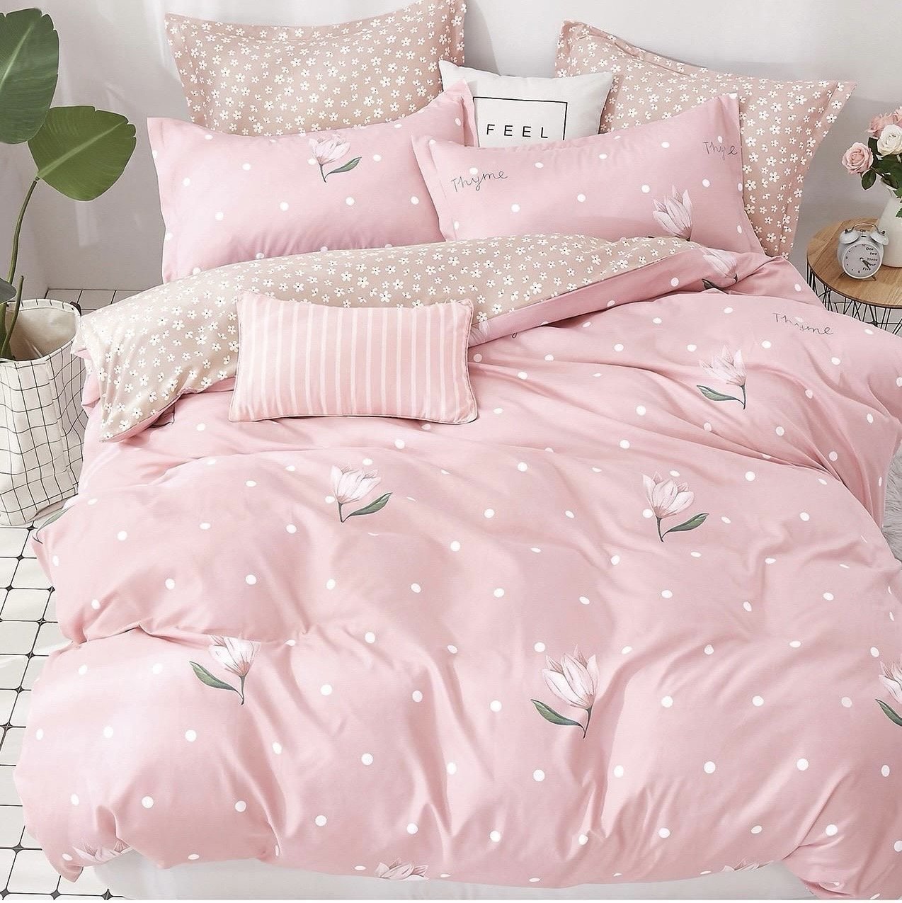 Lenjerie Pat Dublu din Finet, 6 Piese-D4905