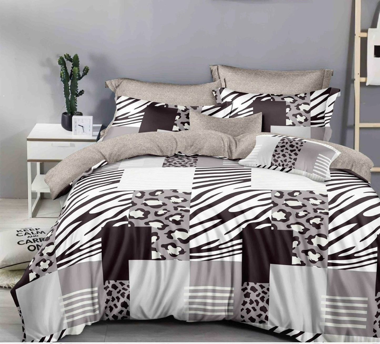 Lenjerie Pat Dublu din Finet, 6 Piese-D4908