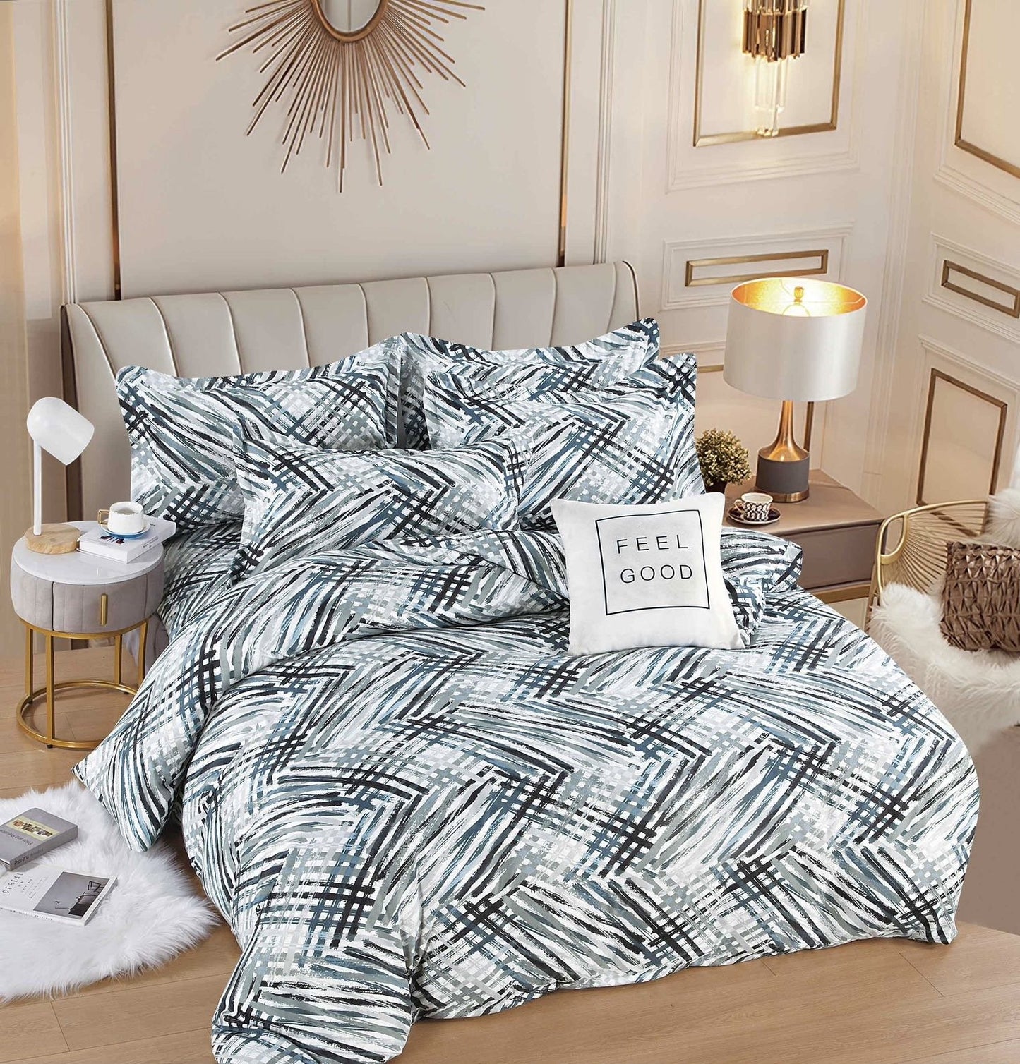 Lenjerie Pat Dublu din Finet, 6 Piese-C7890