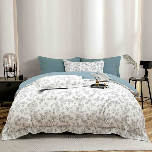 Lenjerie Premium Luxury din Finet, 6 Piese, cu Elastic, Trandafiri-C7516