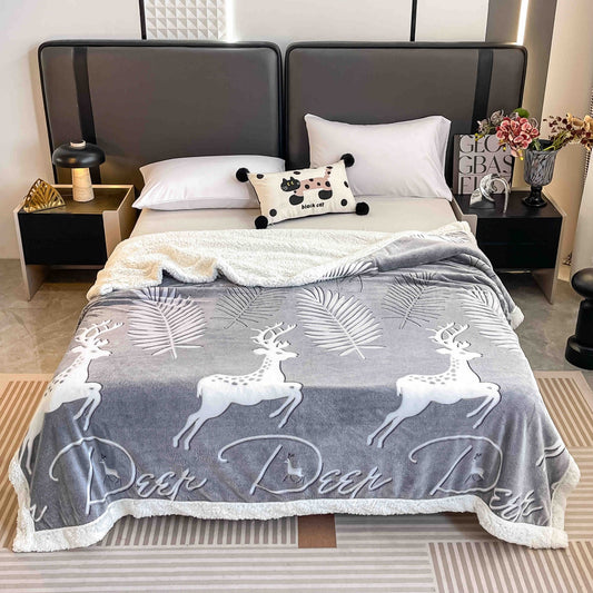 Patura Cocolino cu Blanita, 200x230cm, Reni/Ferigi-C7488