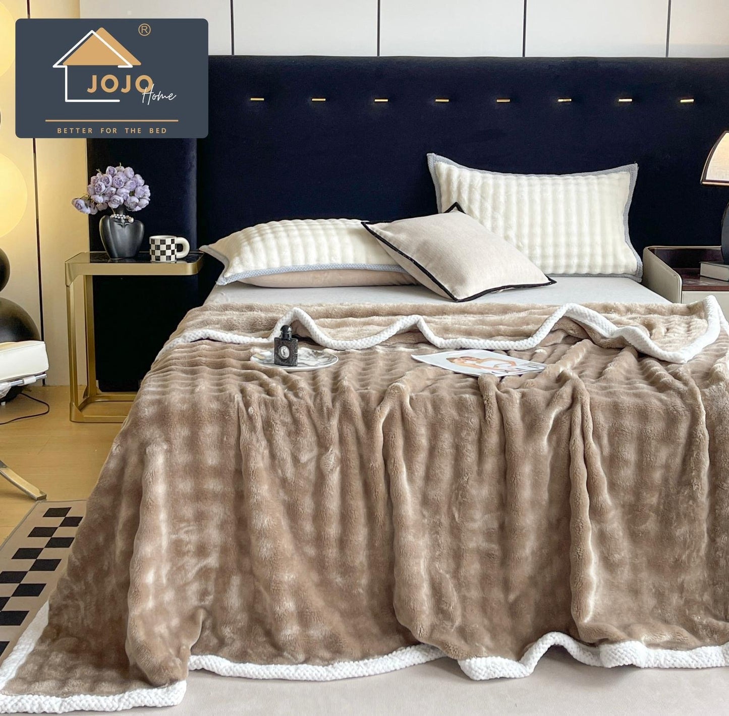 Patura Pufoasa Cocolino Premium, 200x230cm, Maro-C7139