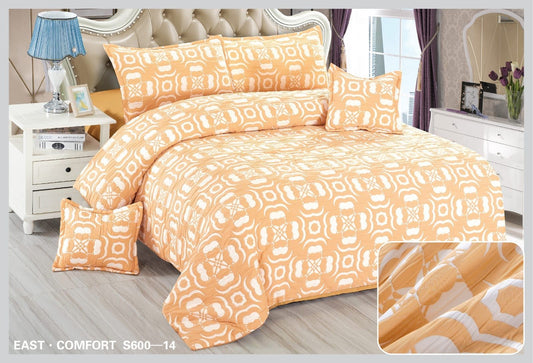 Lenjerie Pat Dublu din Finet Fin Creponat, 6 Piese, Harmony-D10561